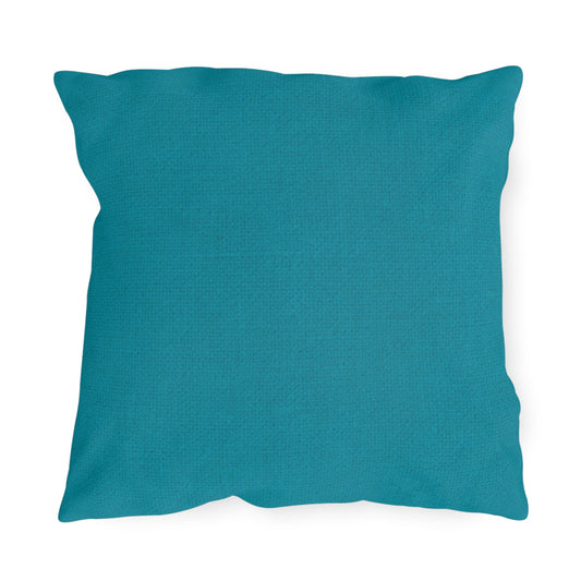 Outdoor Pillow - Solid Teal Weather-Resistant Patio Cushion