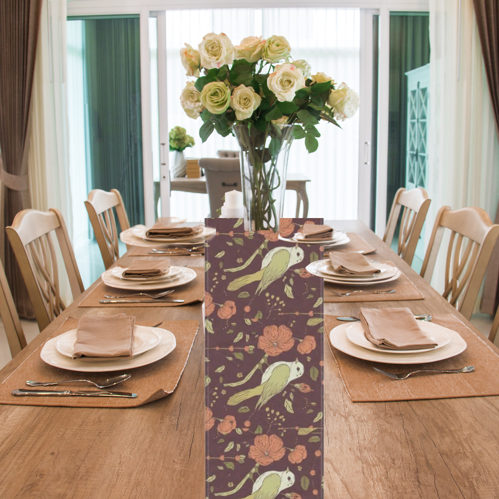 Shown in a dining room setting