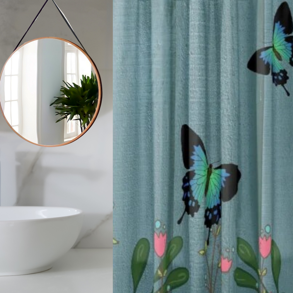 Shown in a modern bath