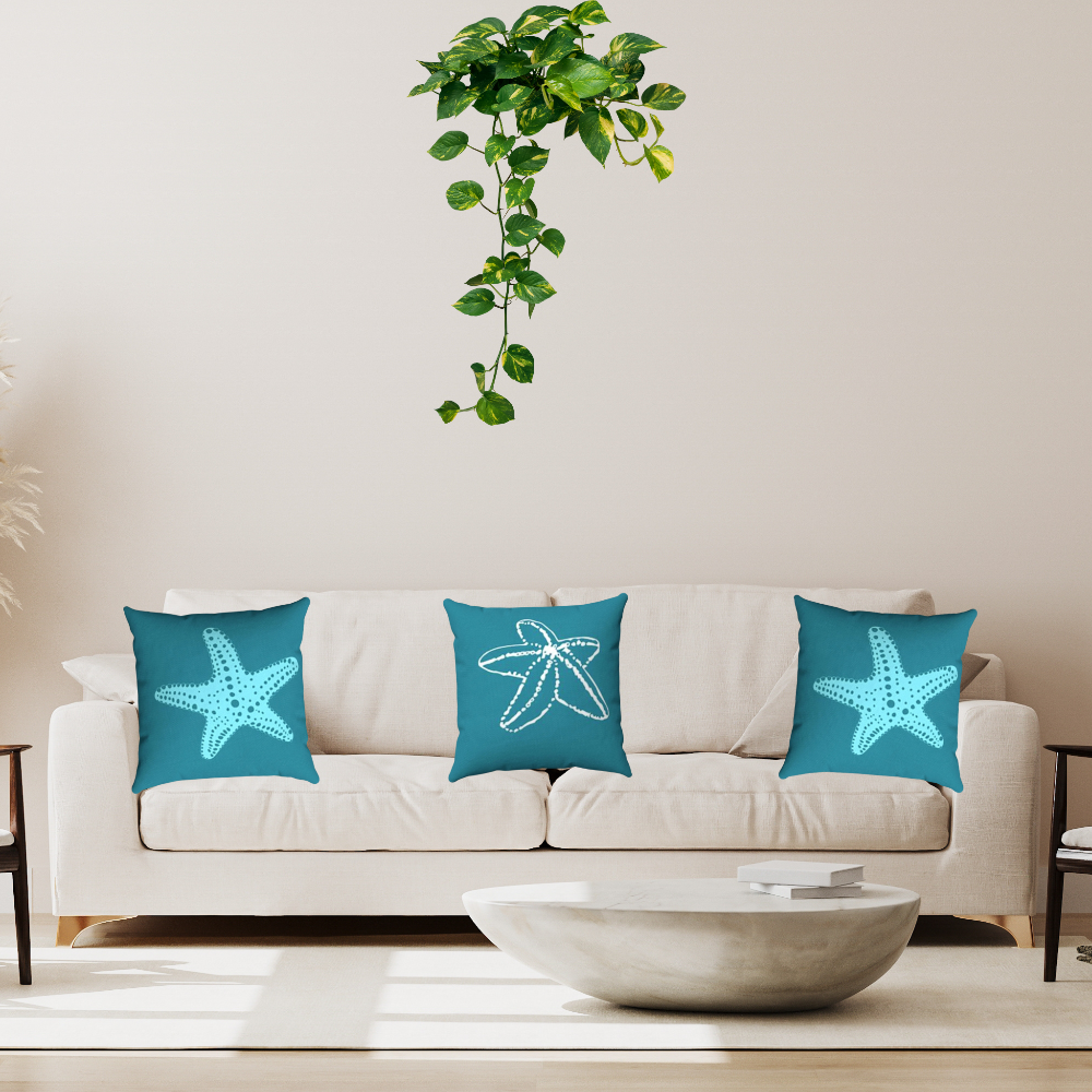 Shown on a white couch