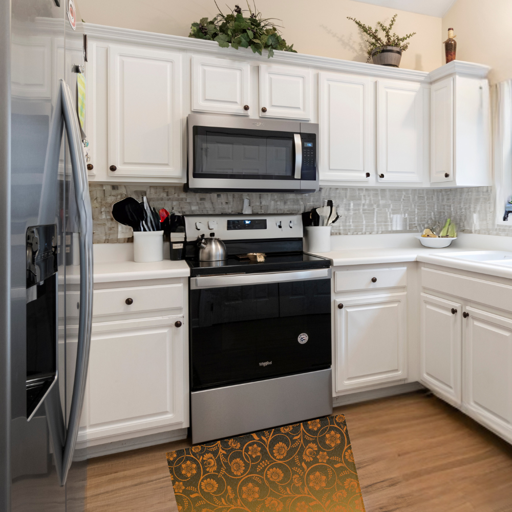Shown in a modern kitchen