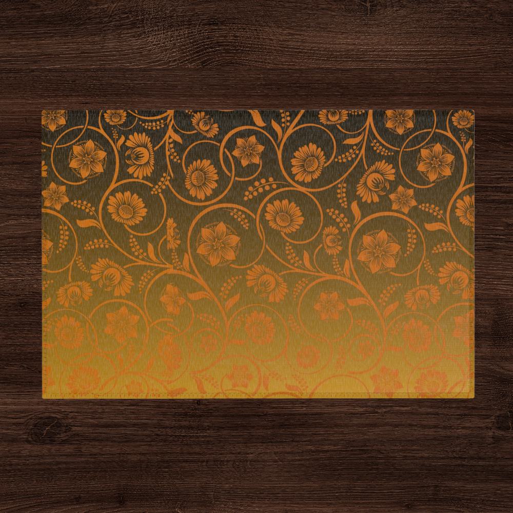Shown on a dark wood background