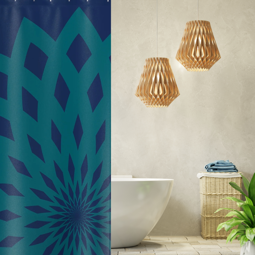 Shown in a minimalist style bathroom