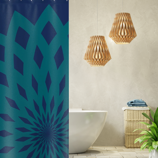 Shown in a minimalist style bathroom