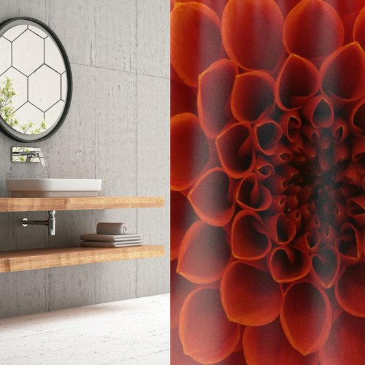 Shown in a modern bathroom