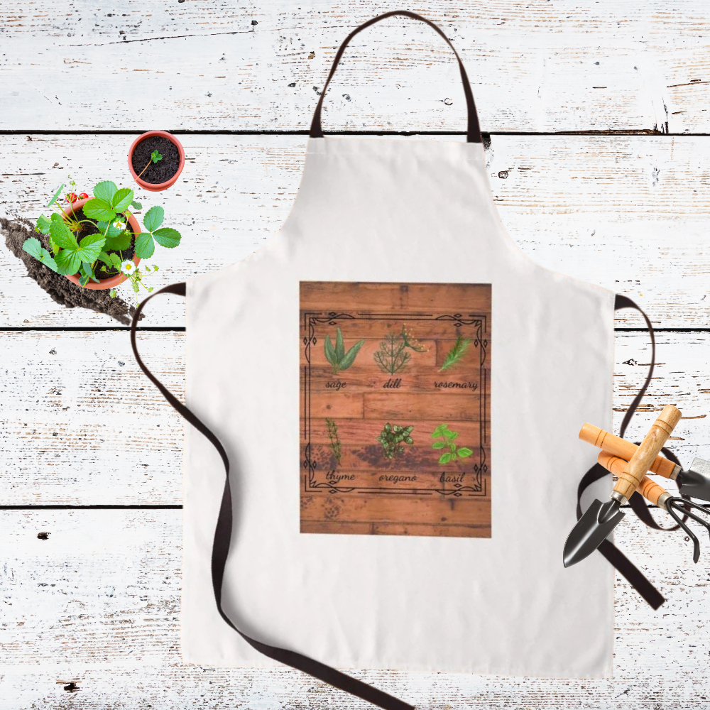 shown with garden tools