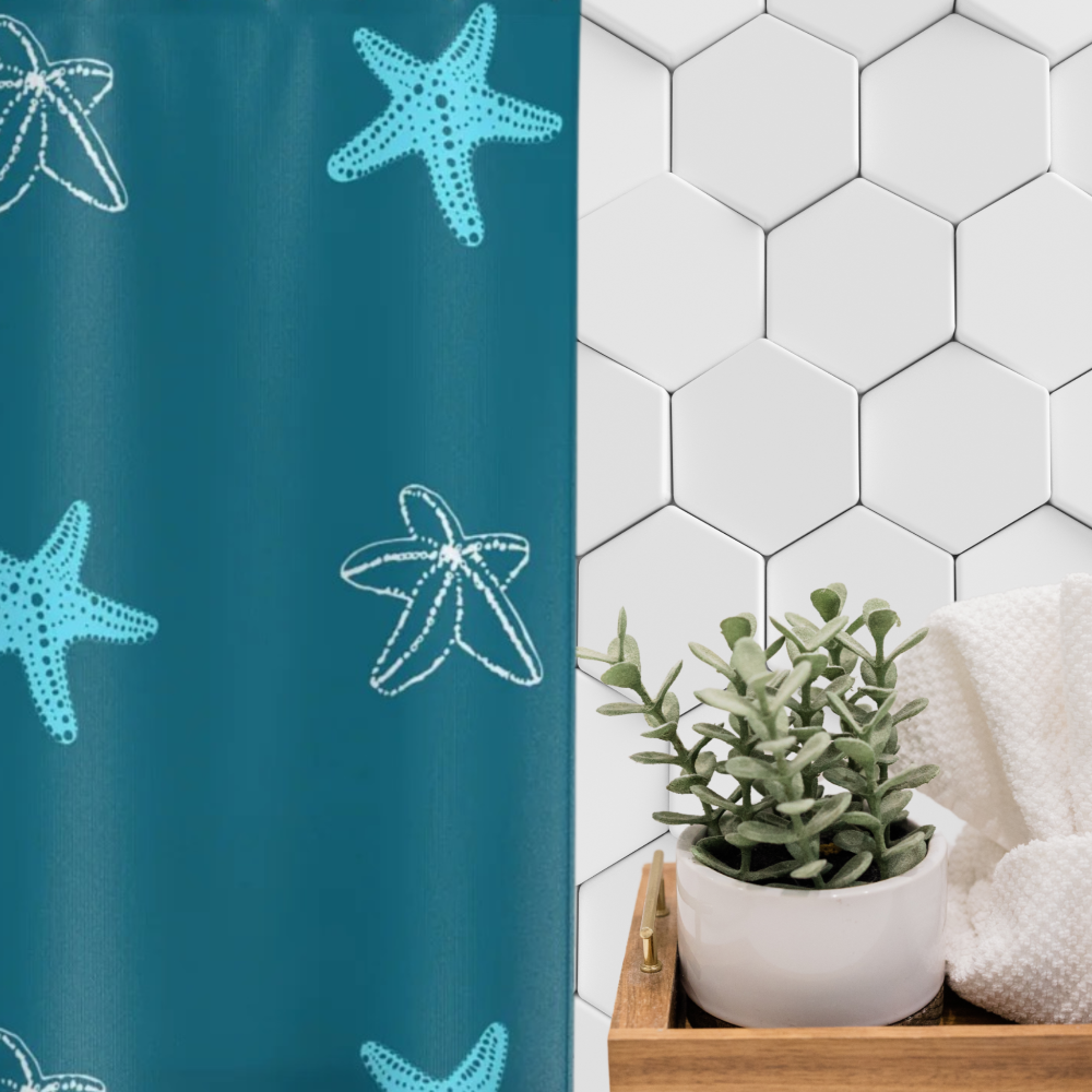 shown with bathroom objects