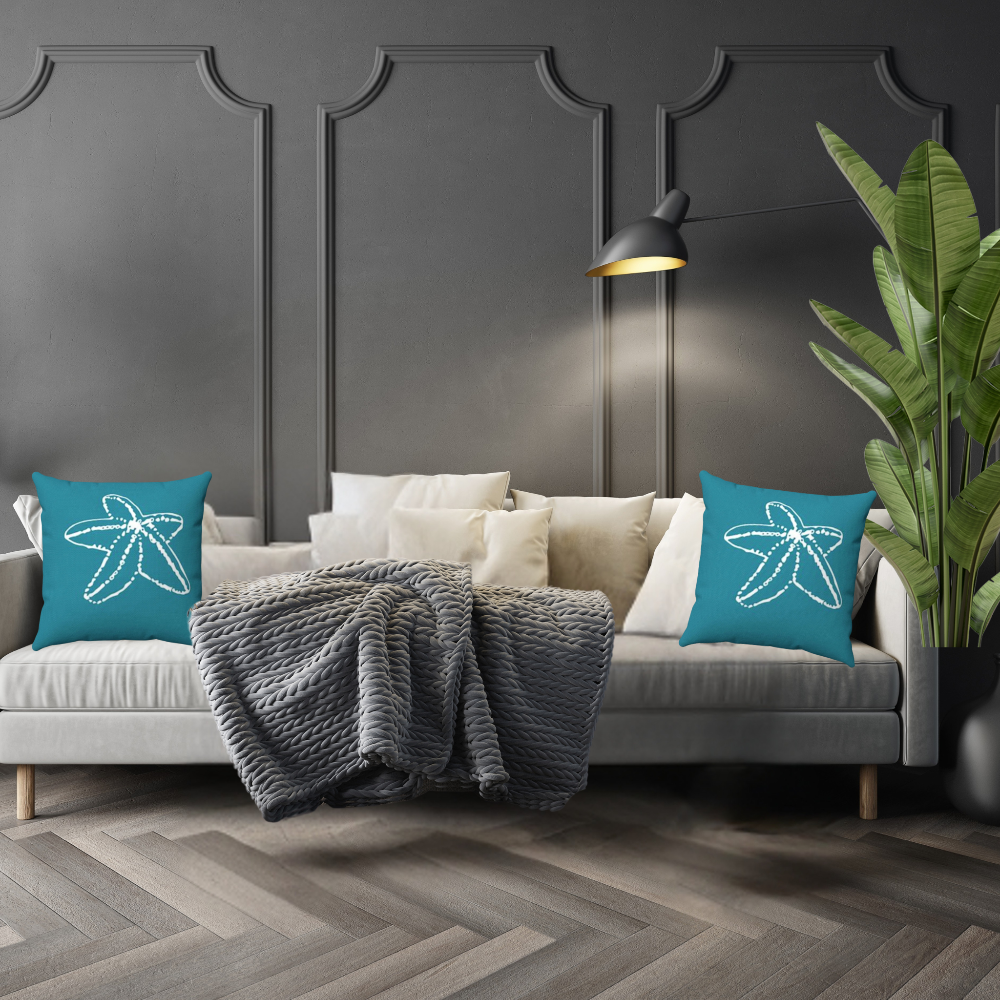 shown on a couch in a luxe living room