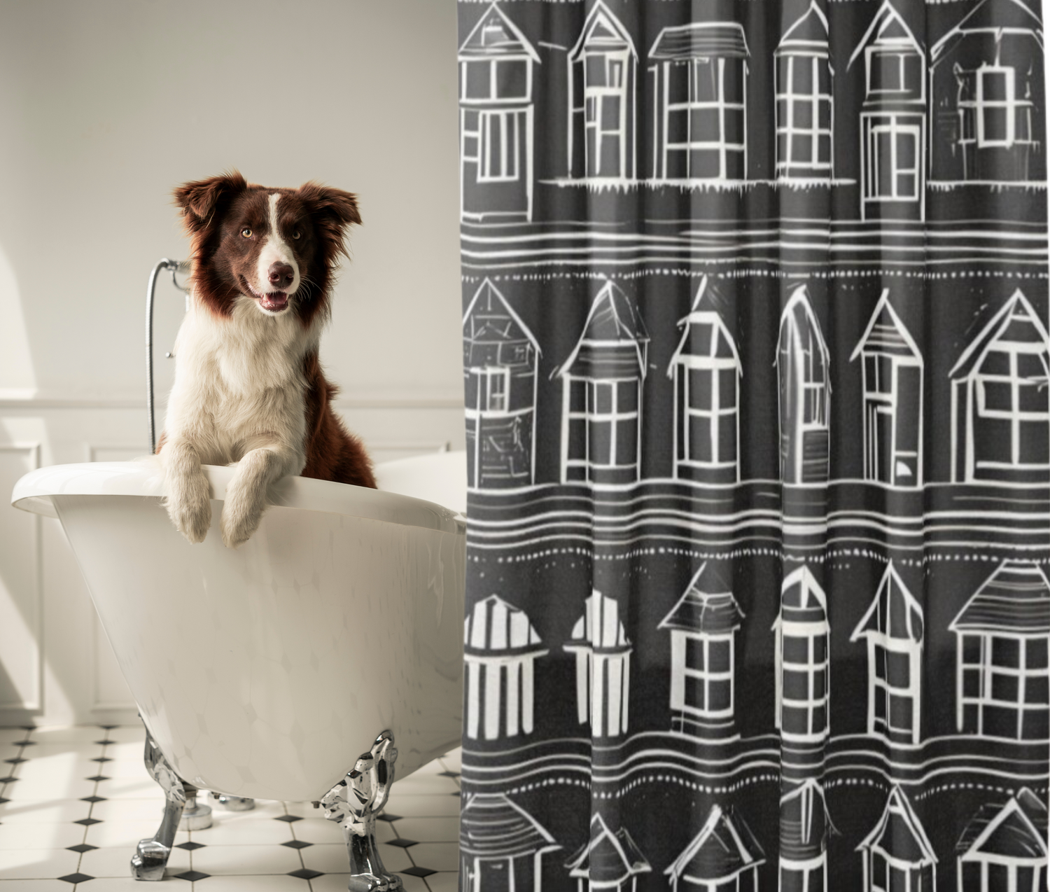 Home Sweet Home Shower Curtain-Taylor Design Workz