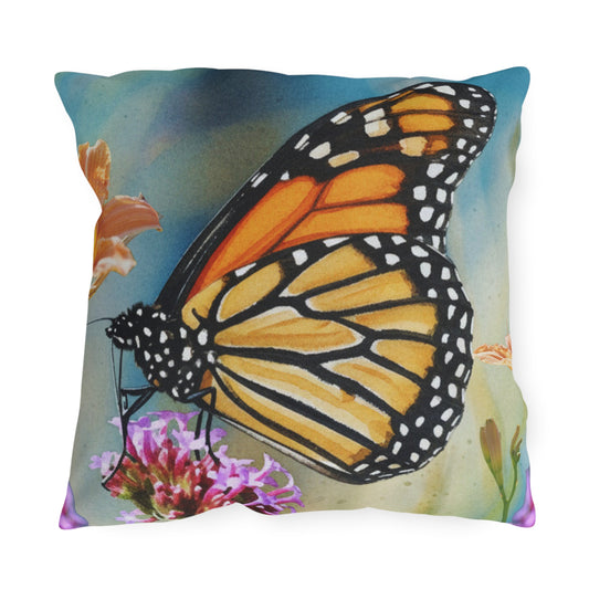 Monarch Butterfly Outdoor Pillow-Patio Decor