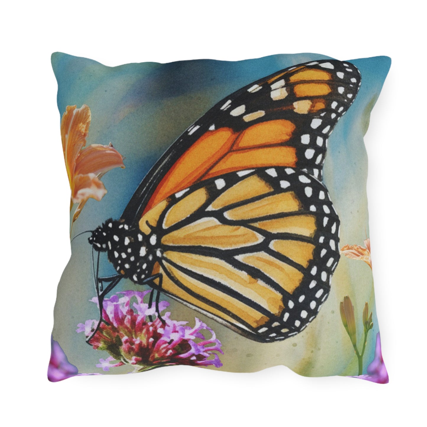 Monarch Butterfly Outdoor Pillow-Patio Decor