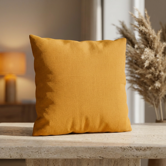 Solid Outdoor Throw Pillow — Weather-Resistant Patio Accent