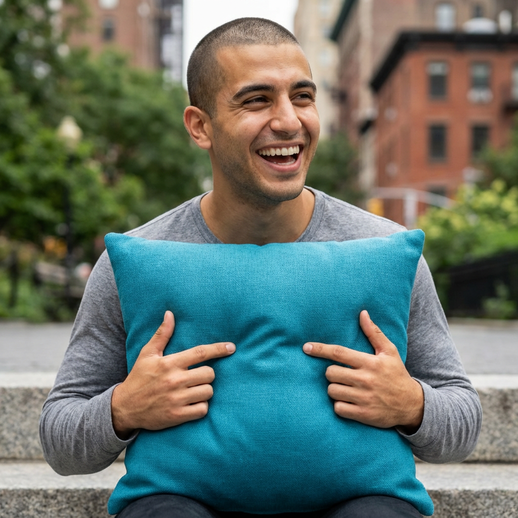 Outdoor Pillow - Solid Teal Weather-Resistant Patio Cushion
