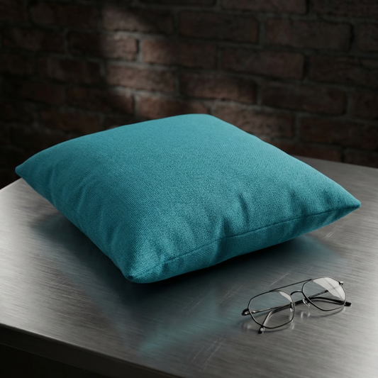 Outdoor Pillow - Solid Teal Weather-Resistant Patio Cushion
