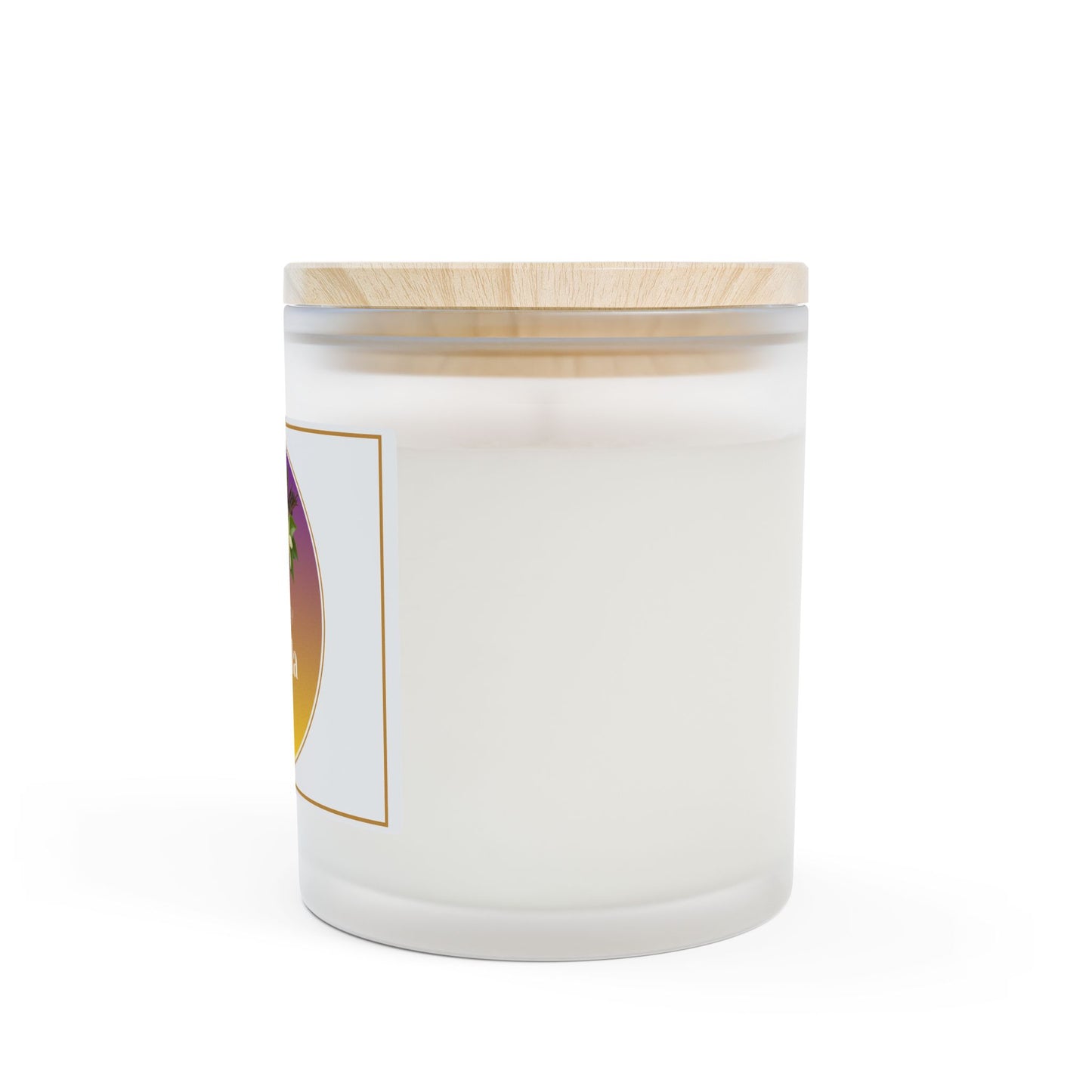 Blackberry Vanilla Frosted Glass Candle — 11 oz Premium Designer Scented Candle
