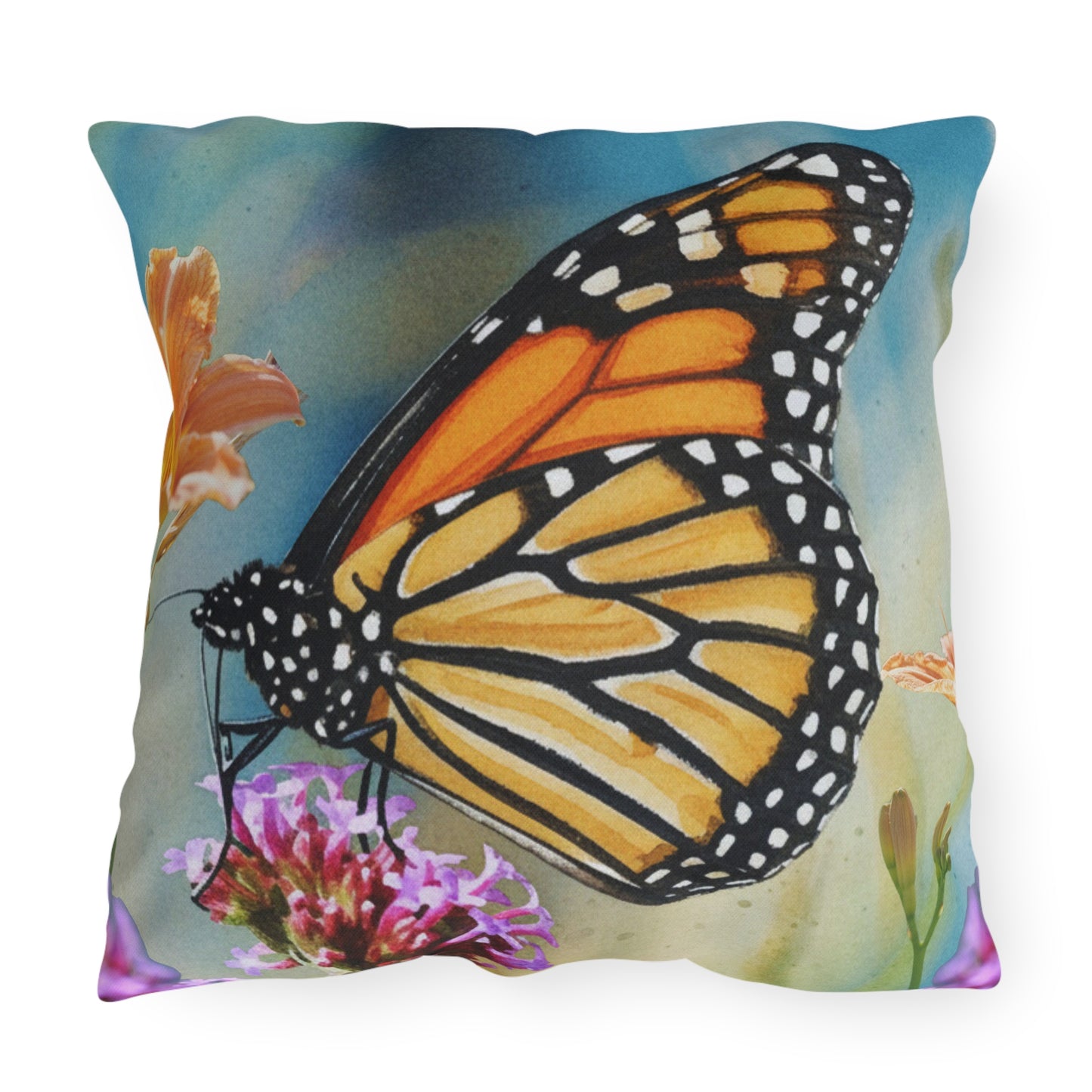 Monarch Butterfly Outdoor Pillow-Patio Decor