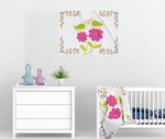 Baby Blanket Birds and Flowers Arctic Fleece