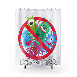 Shower Curtain -kids- Ew Germs Funny Bathroom Decor