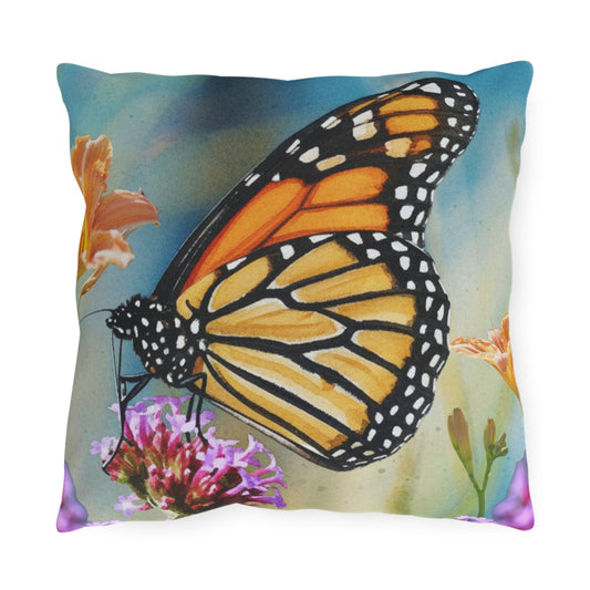 Monarch Butterfly Outdoor Pillow-Patio Decor