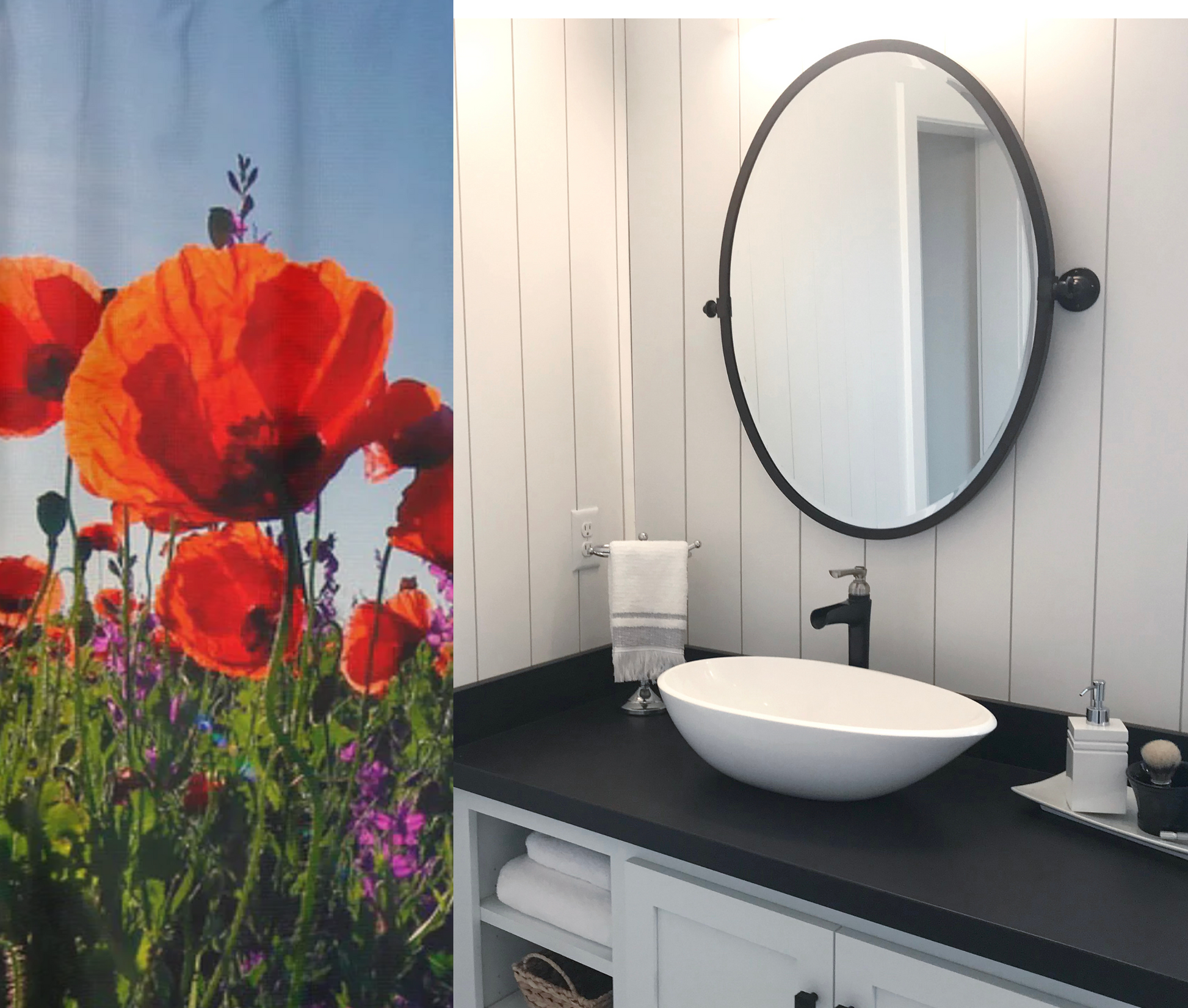 Shower Curtain-Wild Poppys