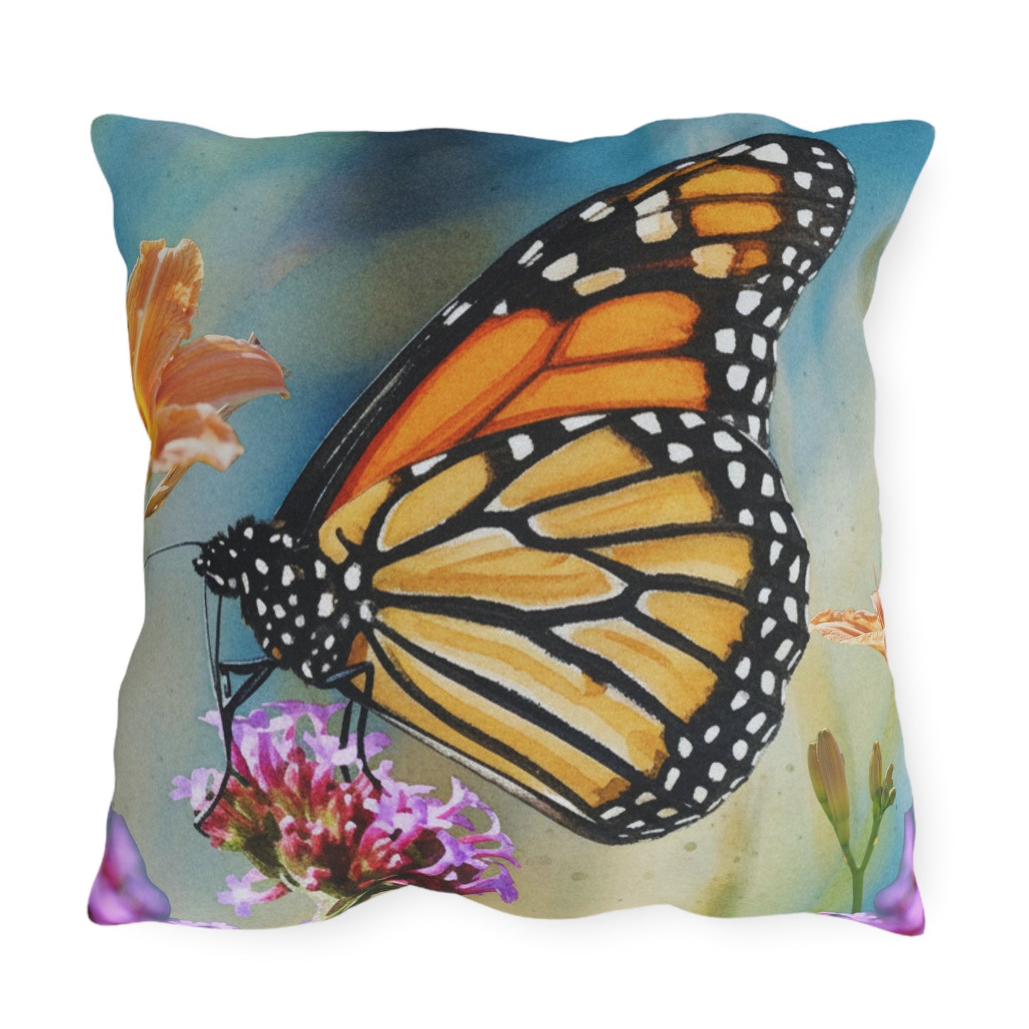Monarch Butterfly Outdoor Pillow-Patio Decor