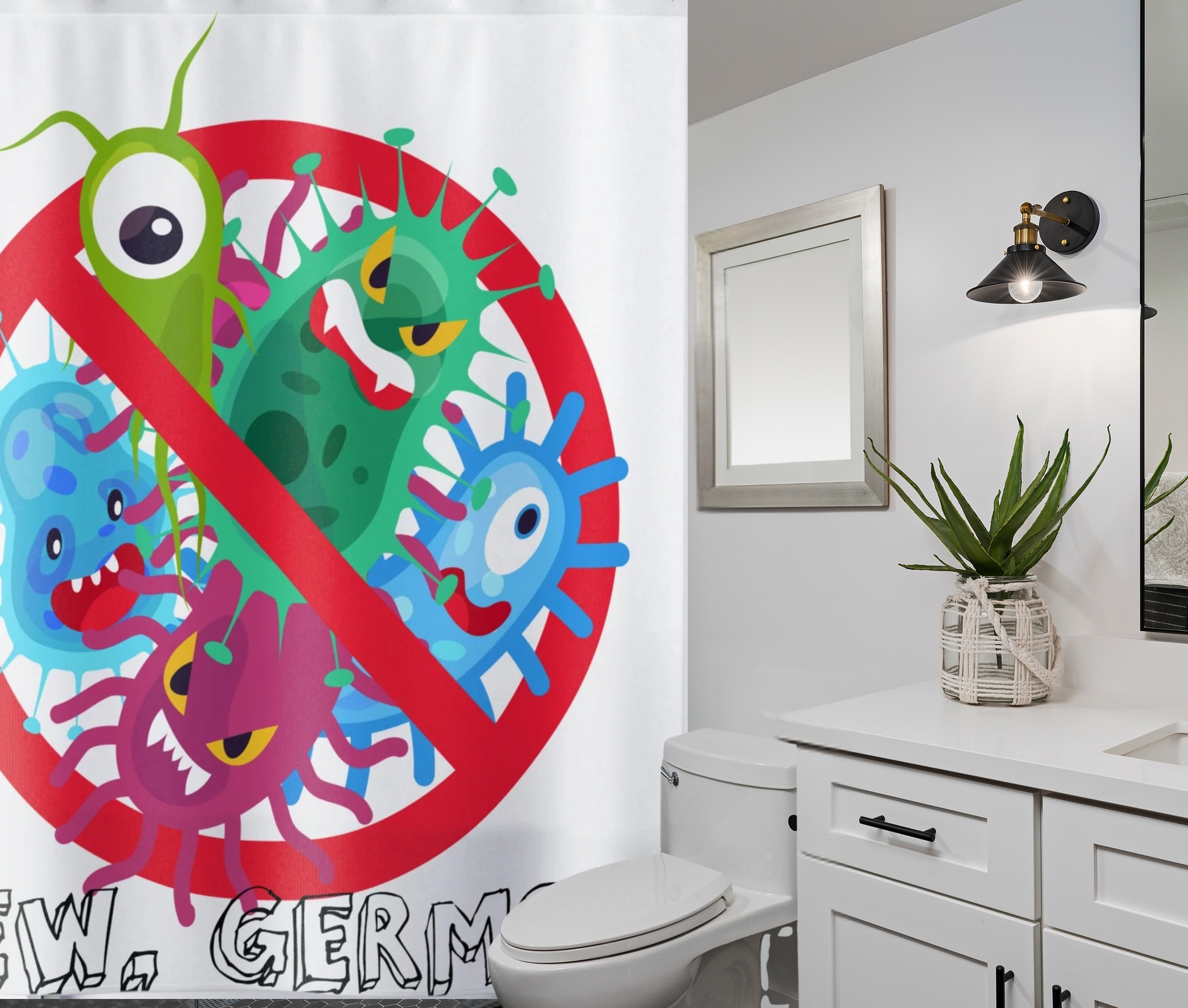 shown in a simple bathroom
