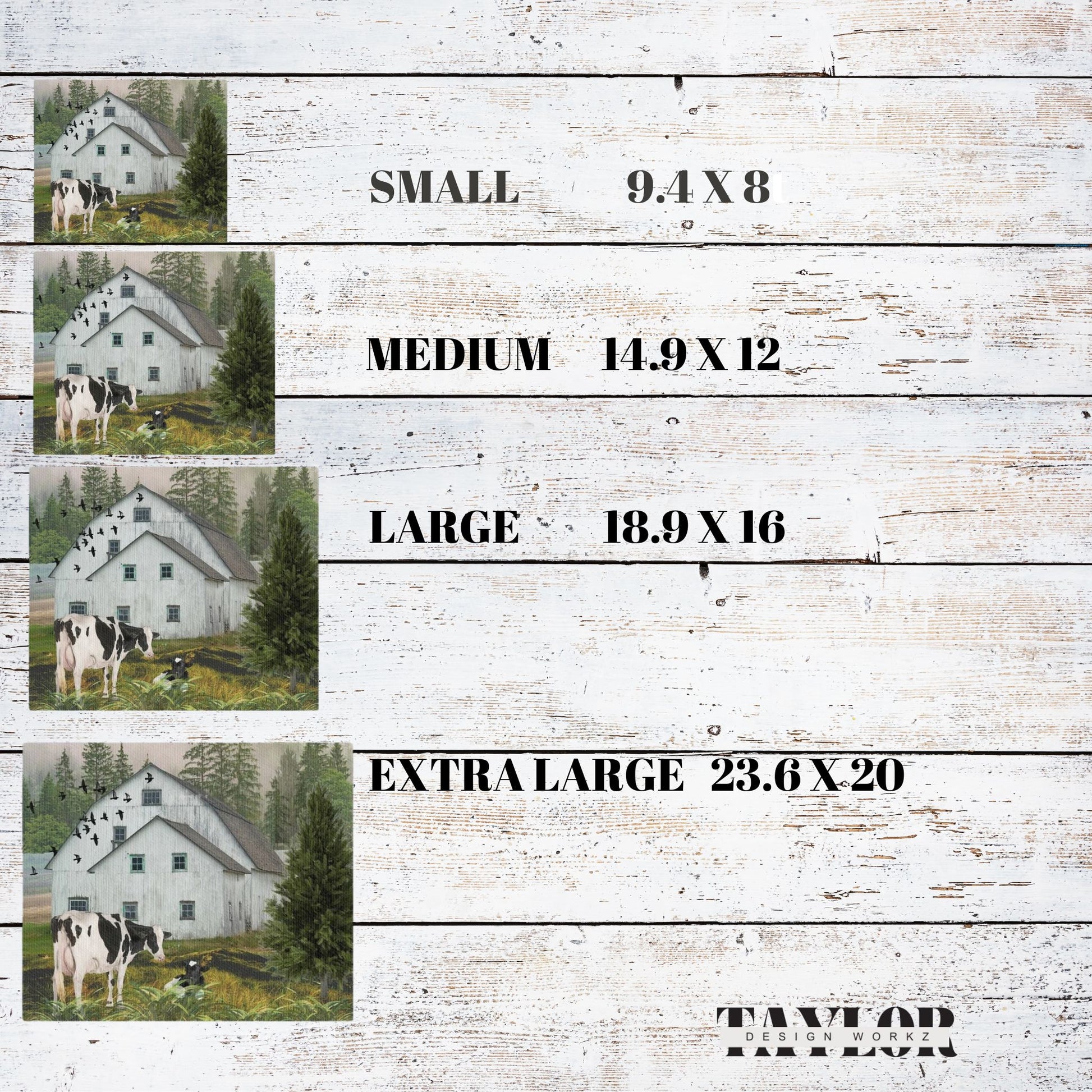 Modern Farmhouse Wall Art-One Day at the Farm Canvas Print- Serene Barn Landscape Scene-Home Decor