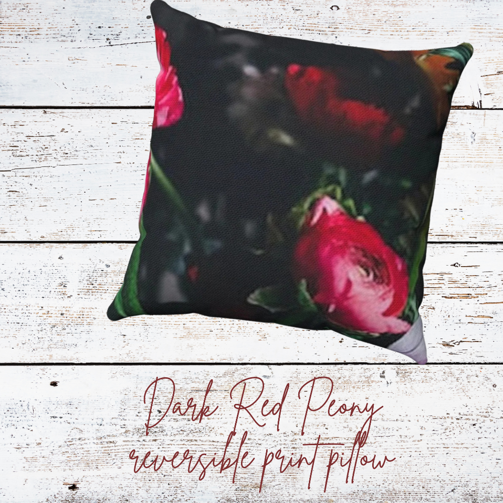 shown in dark red peony
