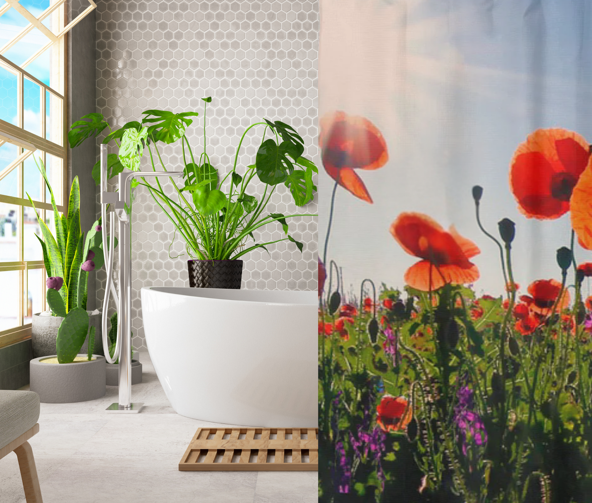 shown in a modern bathroom