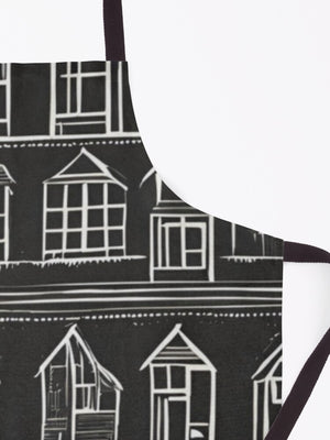 Apron-Home Sweet Home  Black and White Modern Farmhouse Graphic Print