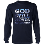 God Still Moves Mountains! Long Sleeved Tee Shirt - Taylor Design Workz