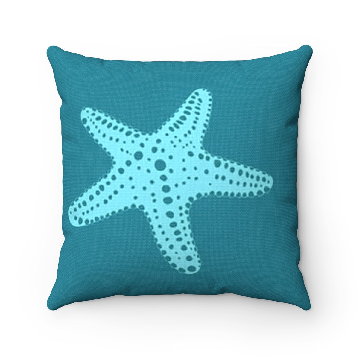 Starfish Print Square Pillow